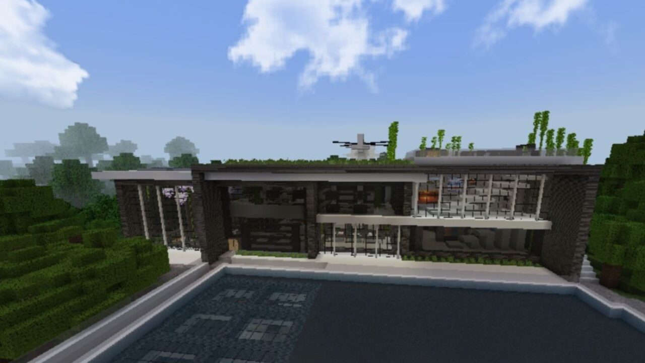 Modern House Map for Minecraft PE