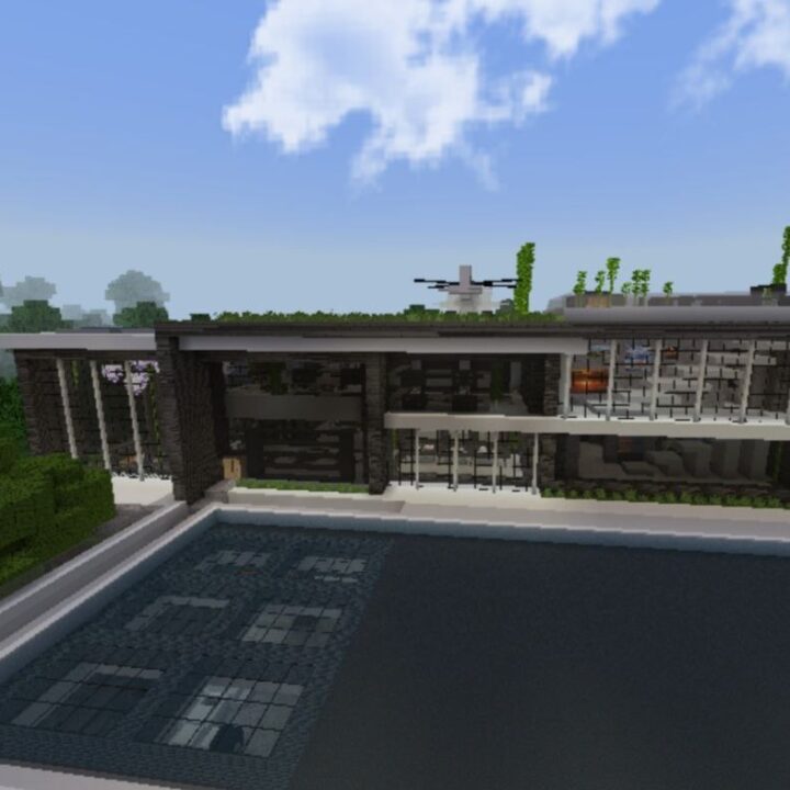 Modern House Map for Minecraft PE