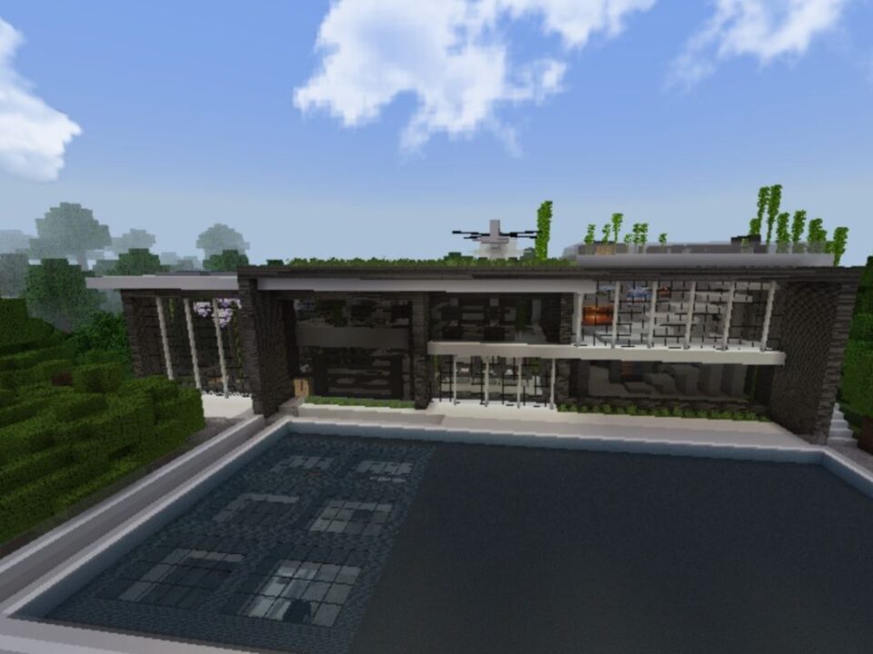 Modern House Map for Minecraft PE