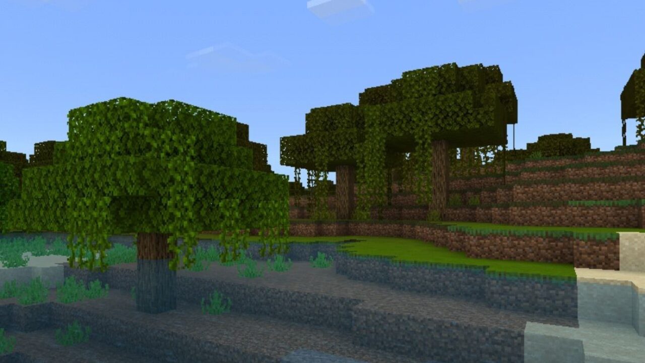 Trees from Vibrant Shader for Minecraft PE