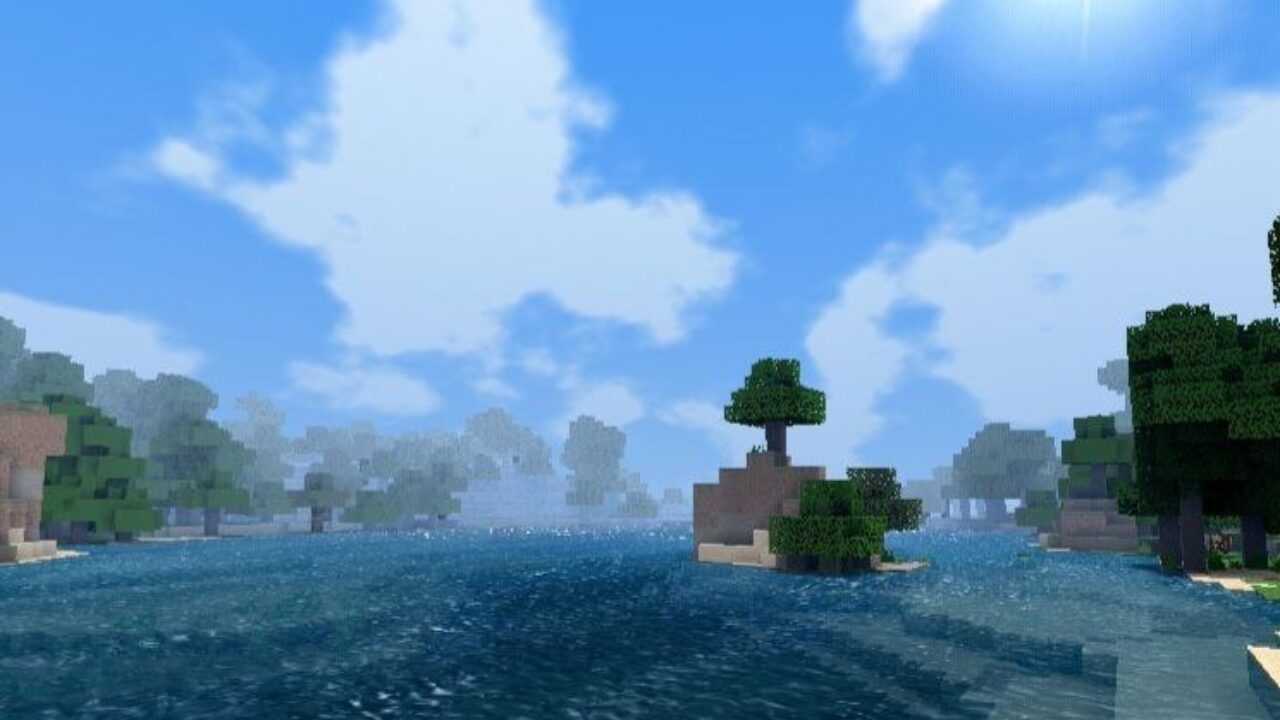 River from Parallax Shaders for Minecraft PE