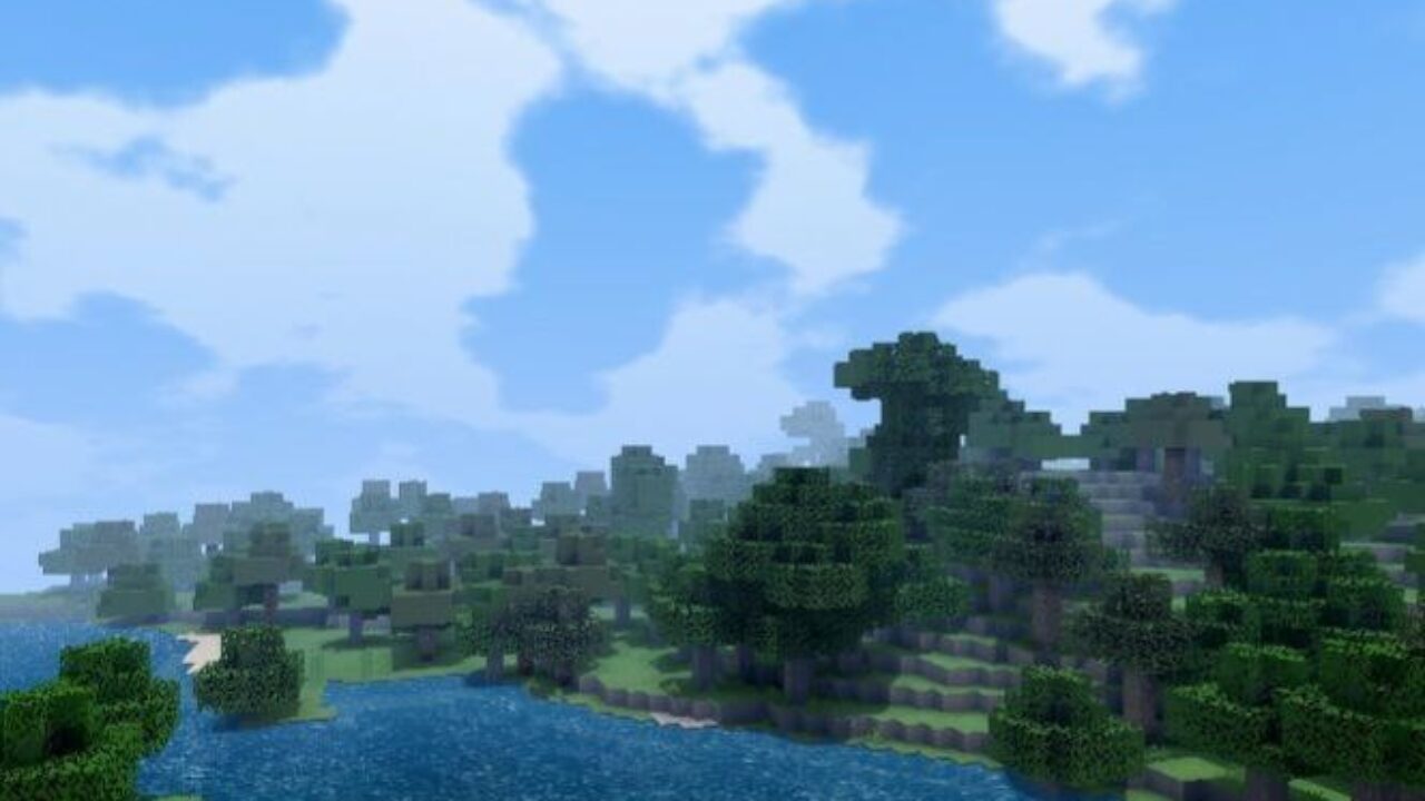 Sky and Water from Parallax Shaders for Minecraft PE