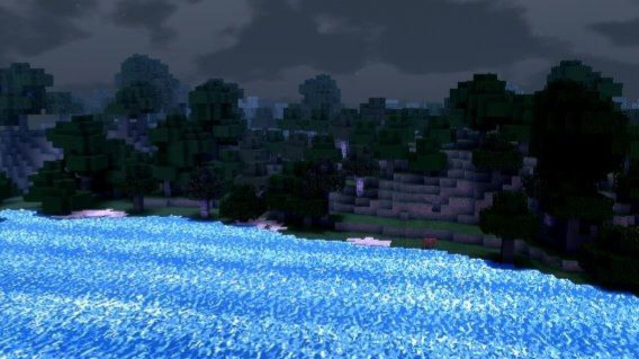 Night Water from Parallax Shaders for Minecraft PE