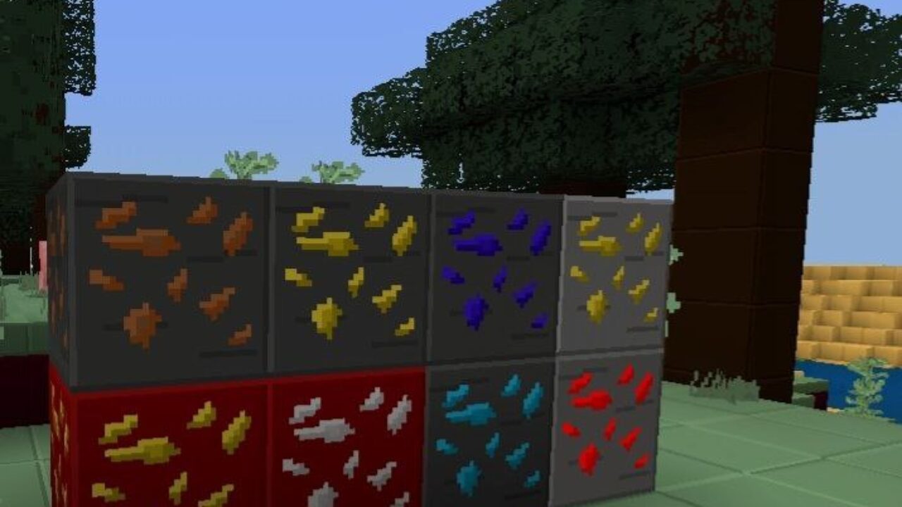 Blocks from New Plastic Texture Pack for Minecraft PE