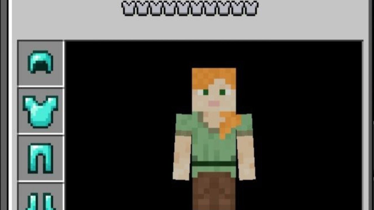 Diamond Armor from Invisible Armor Texture Pack for Minecraft PE