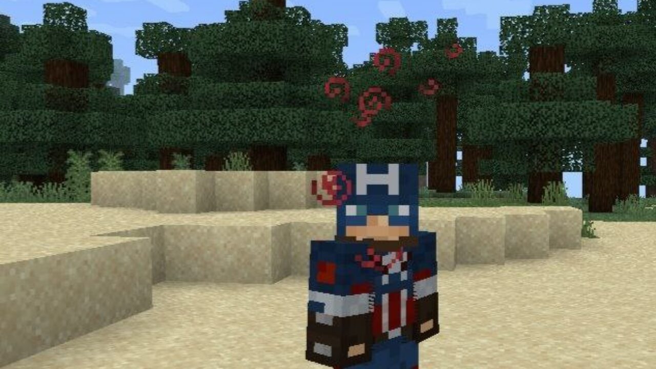 Captain America Armor from Superheroes Mod for Minecraft PE