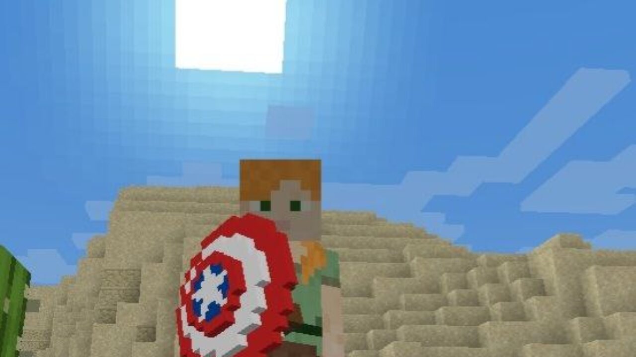 Shield from Captain America Mod for Minecraft PE