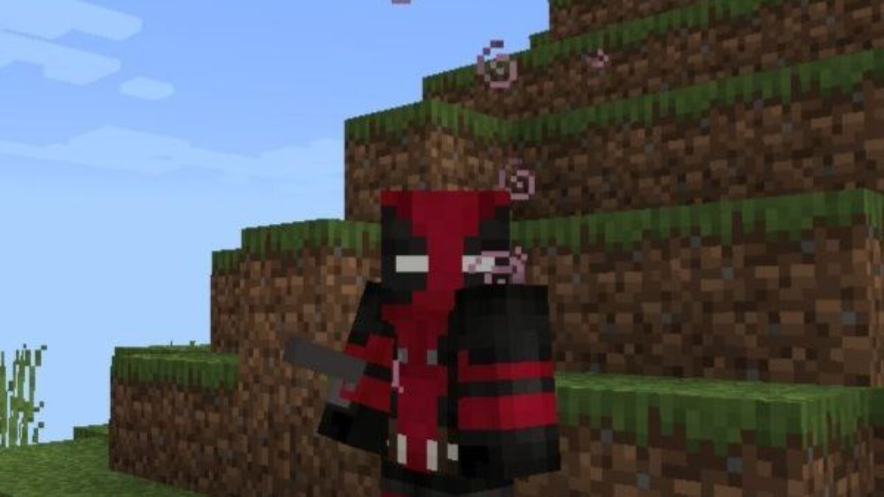 Deadpool Armor from Deadool Mod for Minecraft PE