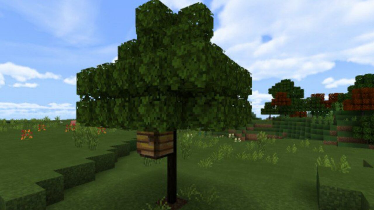 Tree from Better Foliage Texture Pack for Minecraft PE