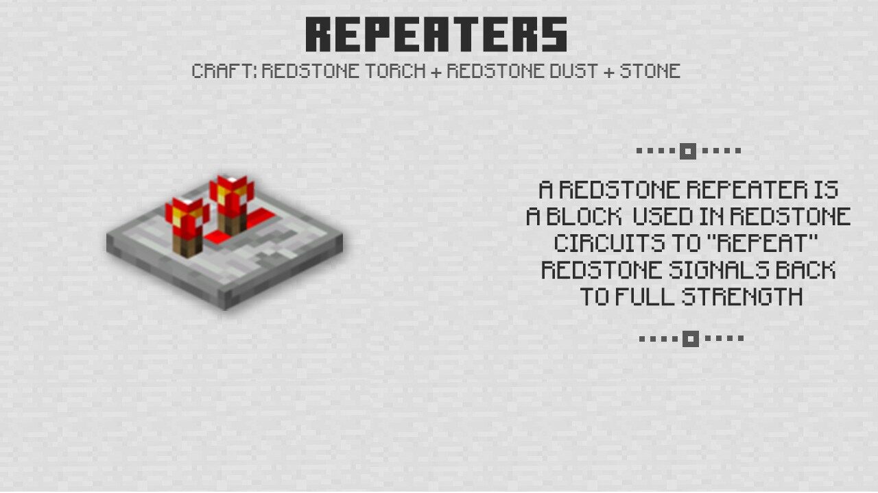 Repeaters for Minecraft PE 0.14.0