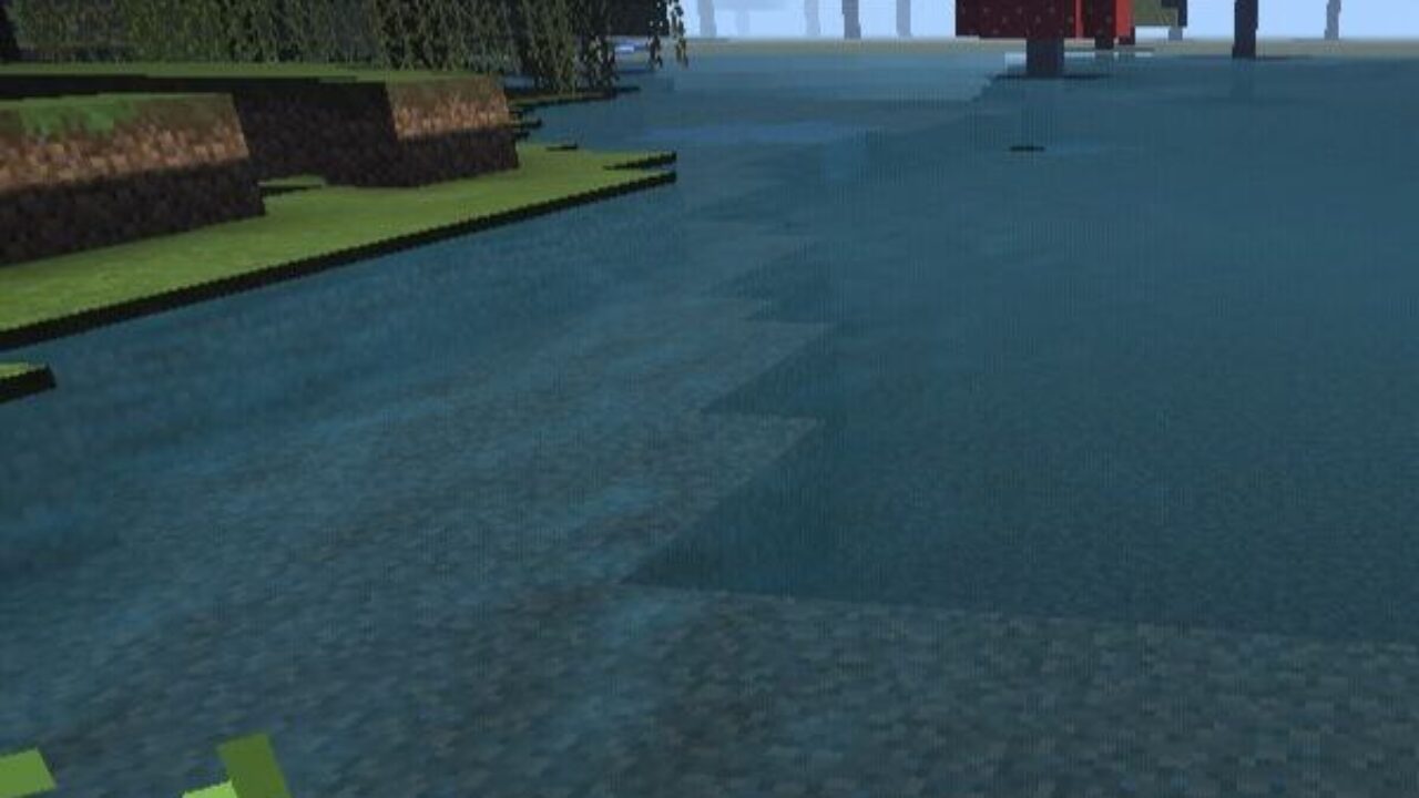 Water from Unbelievable Shaders for Minecraft PE