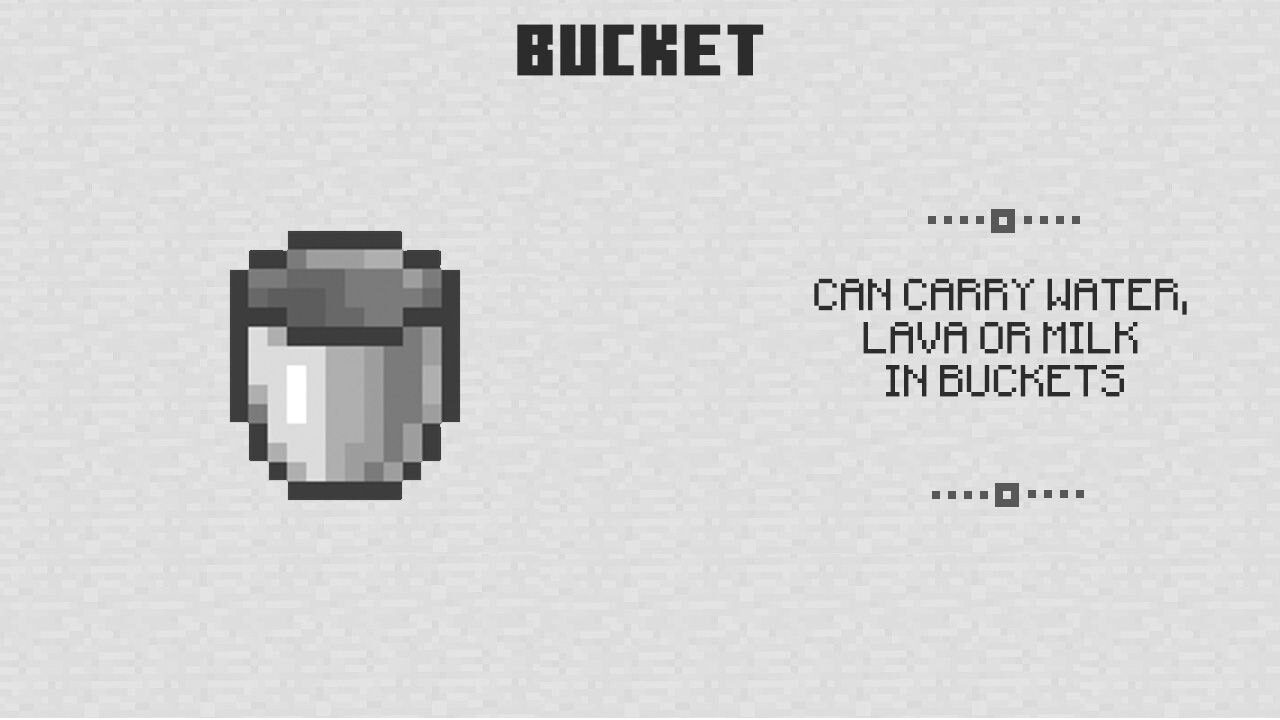 Bucket from Minecraft PE