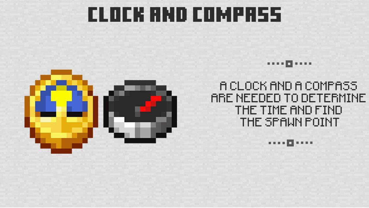 Clocks and Compass for Minecraft PE