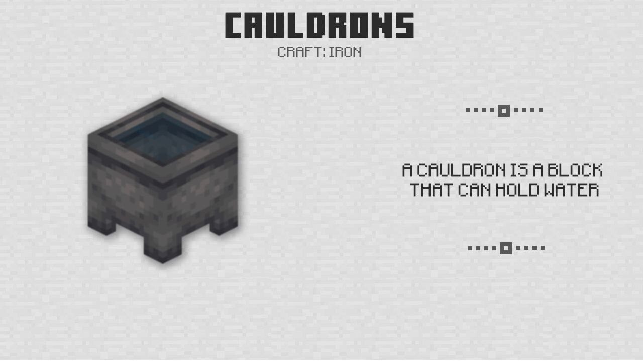 Cauldrons for Minecraft PE 0.14.0