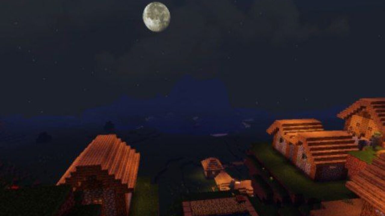 Night Sky from Enhanced Default Shaders for Minecraft PE