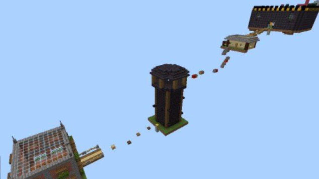 Parkour Map from Dream SMP Map for Minecraft PE