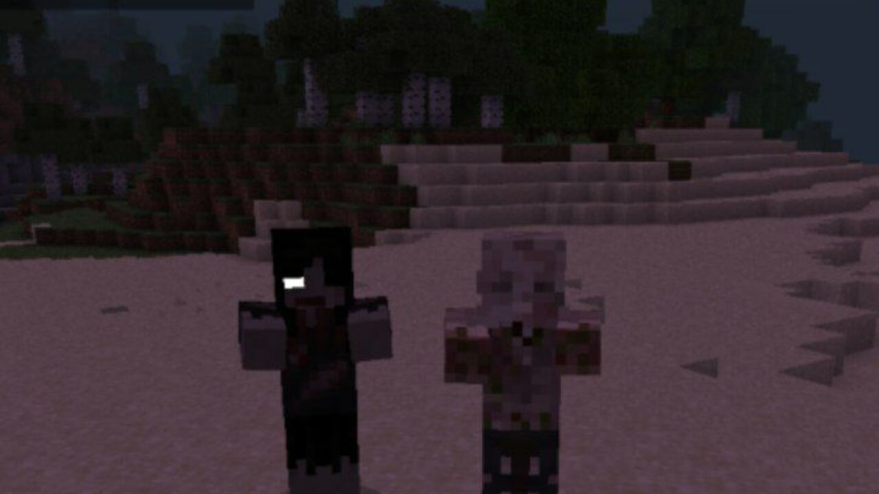 Creepy Creatures from Zombie Texture Pack for Minecraft PE