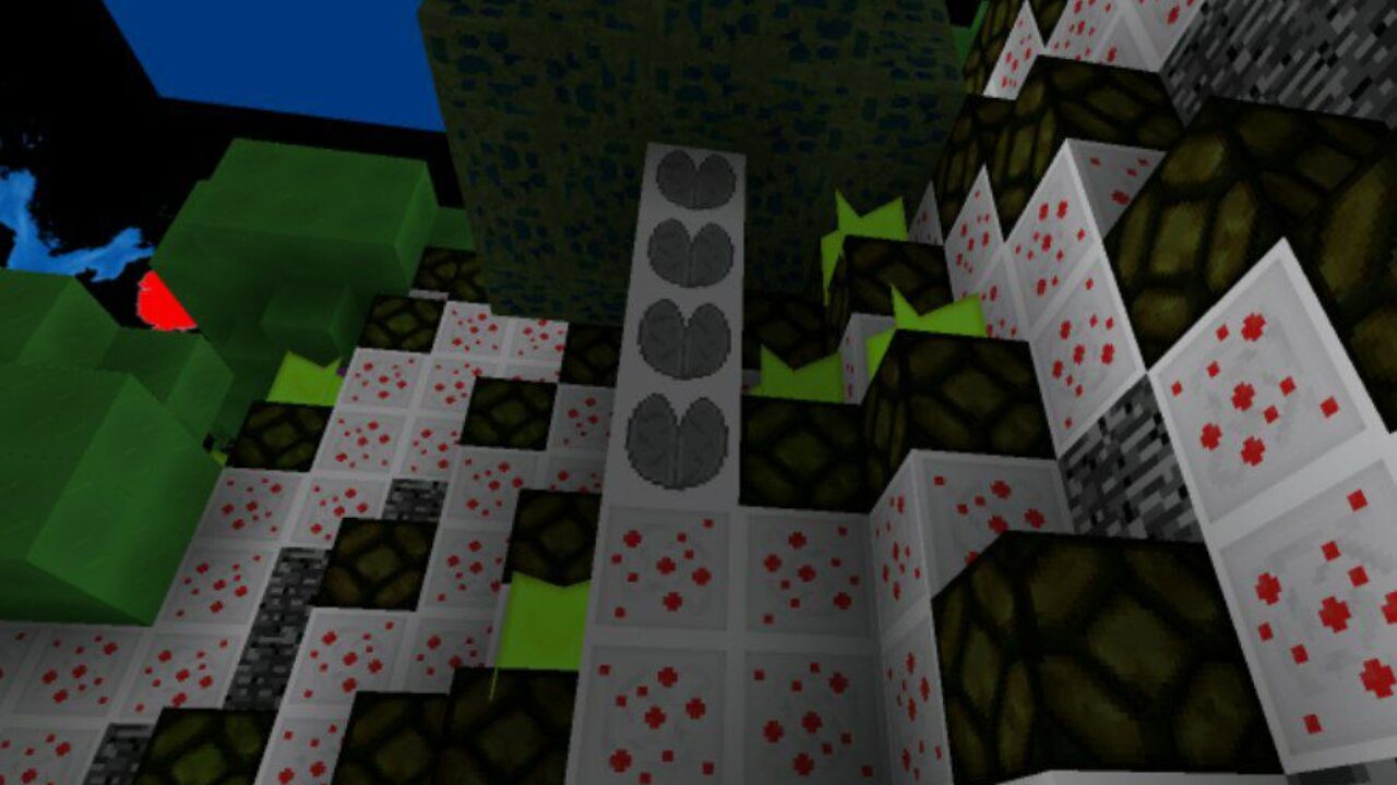 Forest from Cursed Texture Pack for Minecraft PE