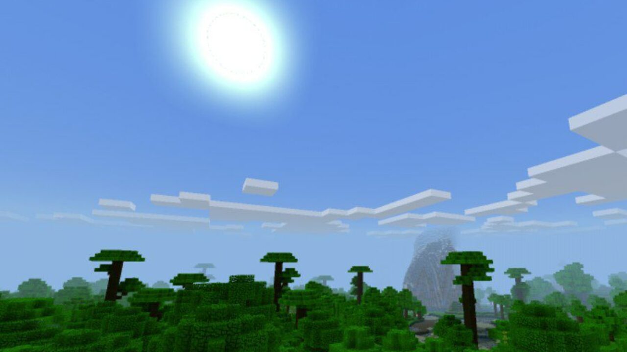 Sun from Ray Tracing Texture Pack for Minecraft PE