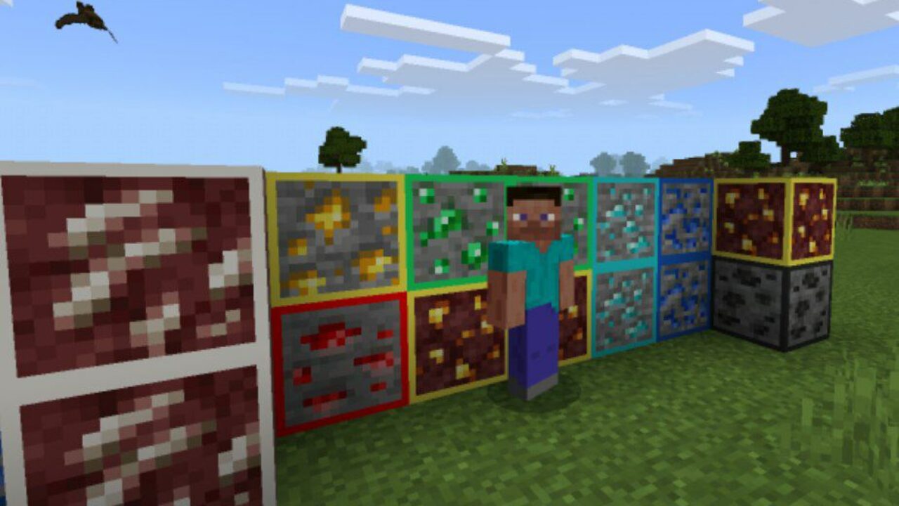 New Ore Texture Pack for Minecraft PE