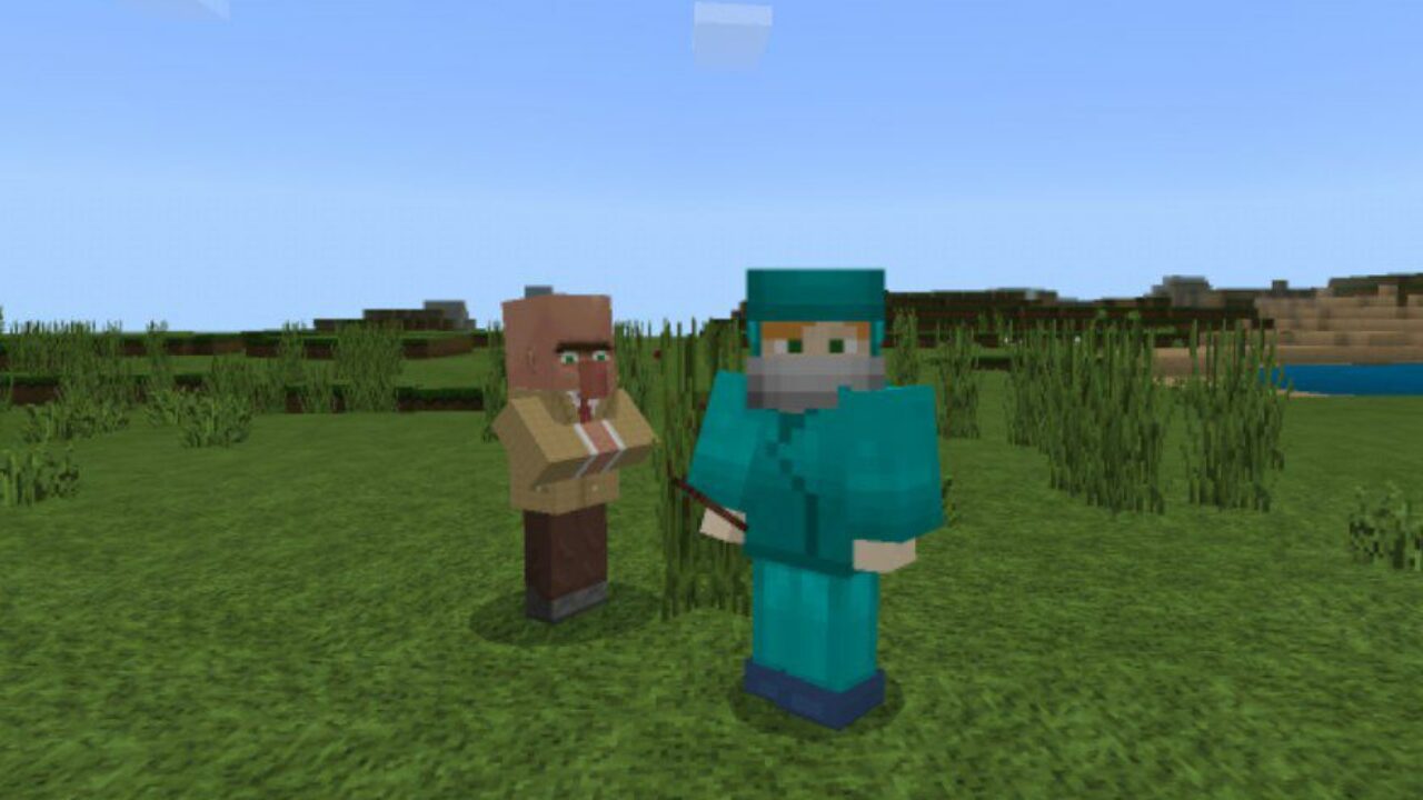 Steve in Doctor Uniform from City Texture Pack for Minecraft PE