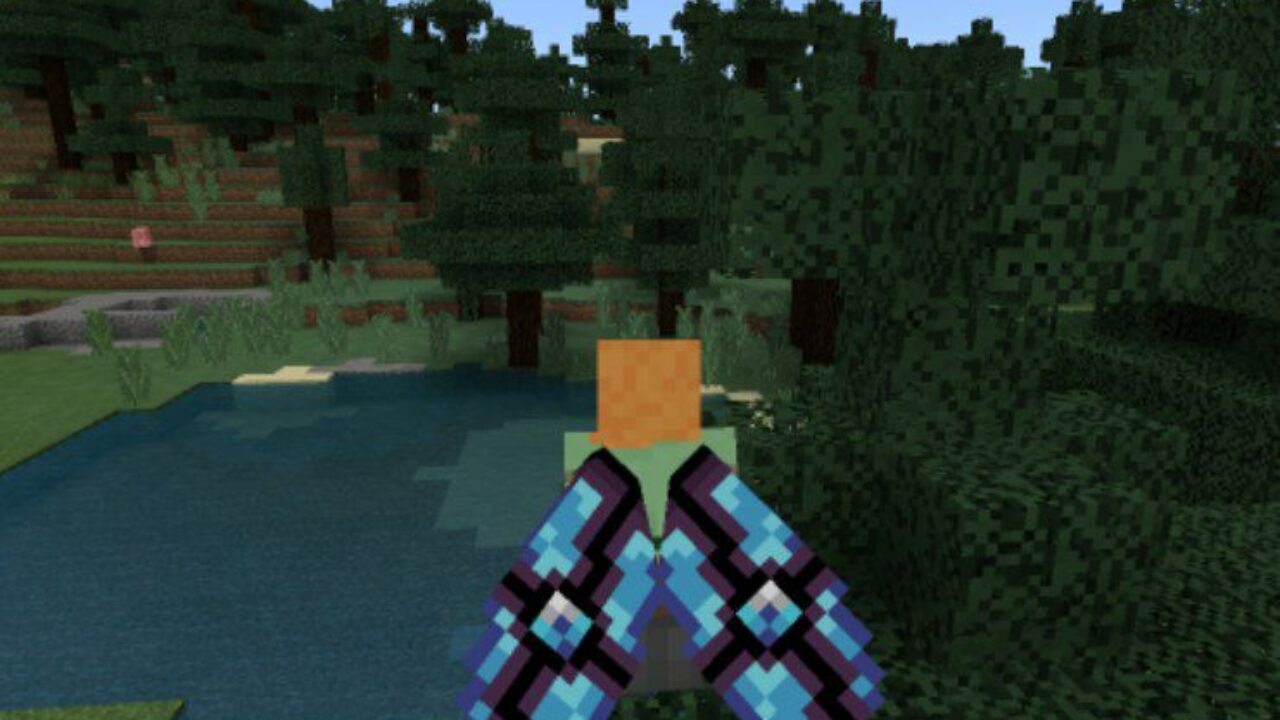 Blue Eye Wings from Elytra Texture Pack for Minecraft PE