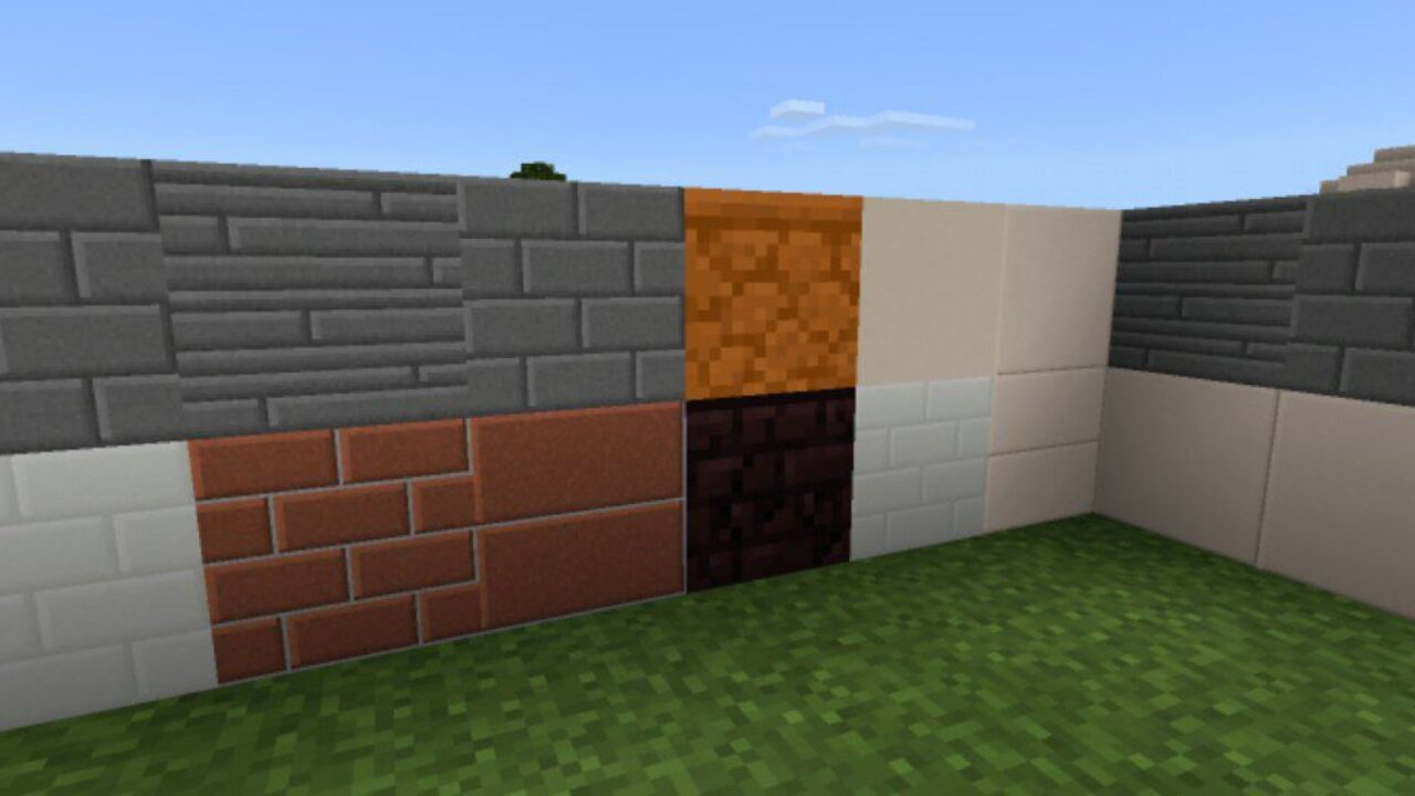 New Types of Bricks from Brick Texture Pack for Minecraft PE