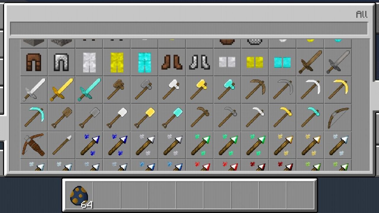 Inventory from Natural Texture Pack for Minecraft PE