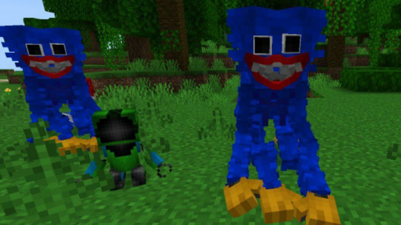 Characters from Poppy Playtime Mod for Minecraft PE