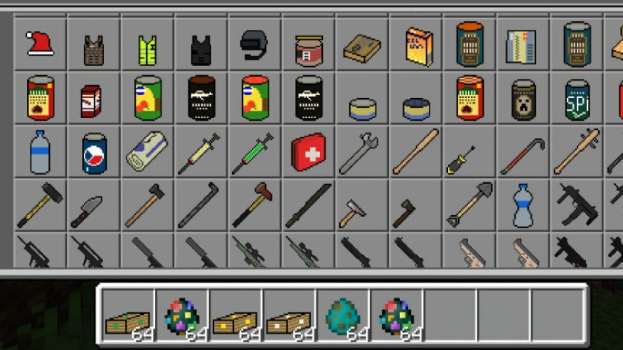 Inventory from Project Walker Mod for Minecraft PE