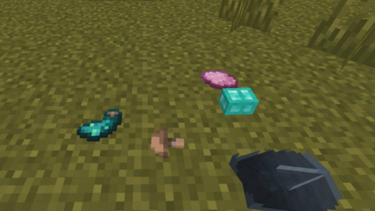 Different Items from Item Physics Mod for Minecraft PE