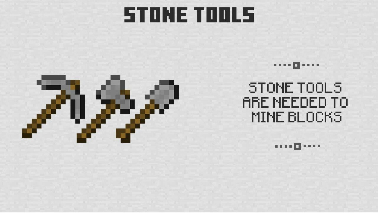 Stone Tools from Minecraft PE 0.2