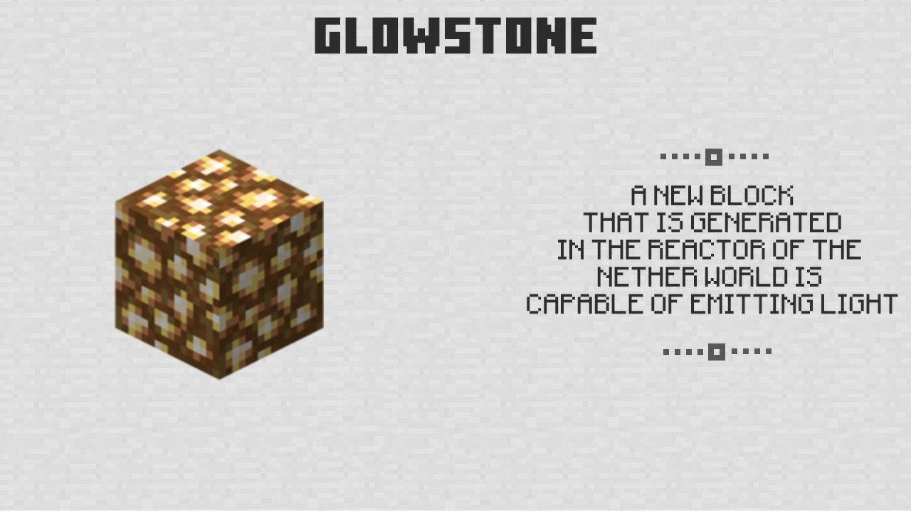 Glowstone from Minecraft PE 0.5