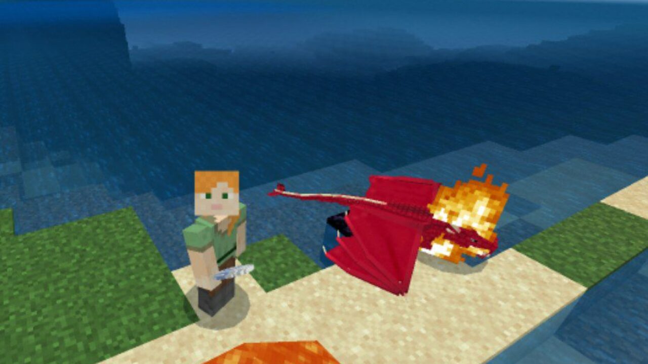 Fiery from Grow Your Own Dragon Mod for Minecraft PE