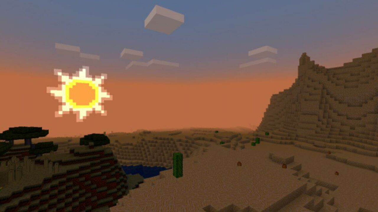 Sunset from Retrones Texture Pack for Minecraft PE