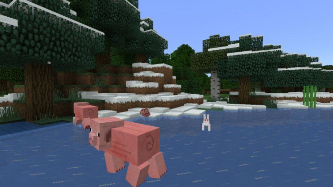 Pigs from Faithful Texture Pack for Minecraft PE