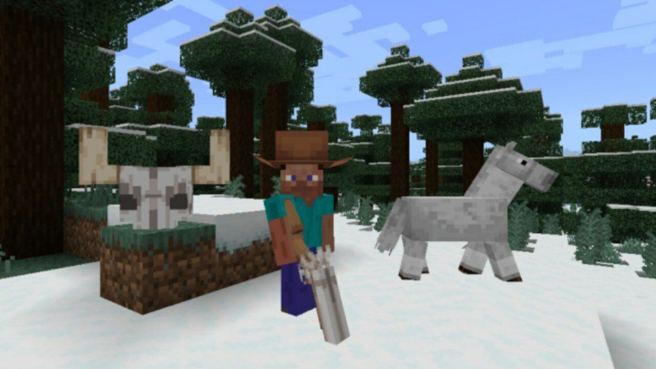 Weapons from Horse Texture Pack for Minecraft PE