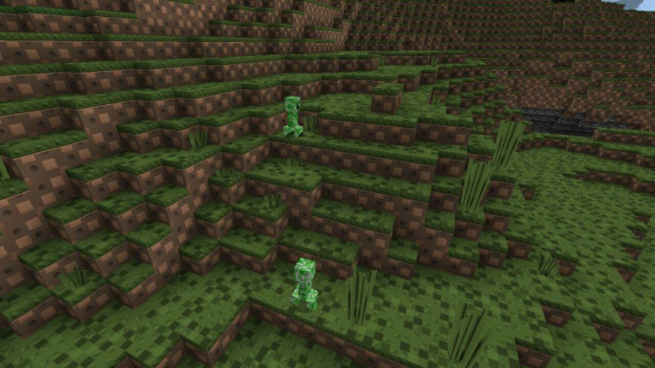 Creepers from Lego Texture Pack for Minecraft PE