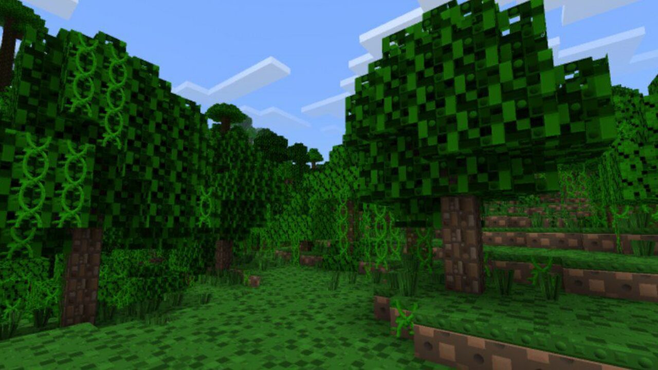 Forest from Lego Texture Pack for Minecraft PE