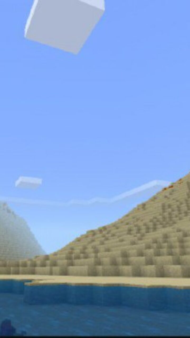 Sea from Desert Survival Map for Minecraft PE