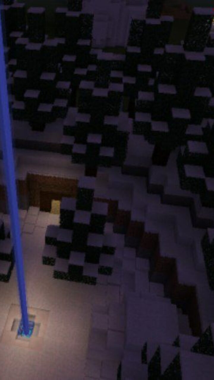 Night from Snowy Survival Map for Minecraft PE