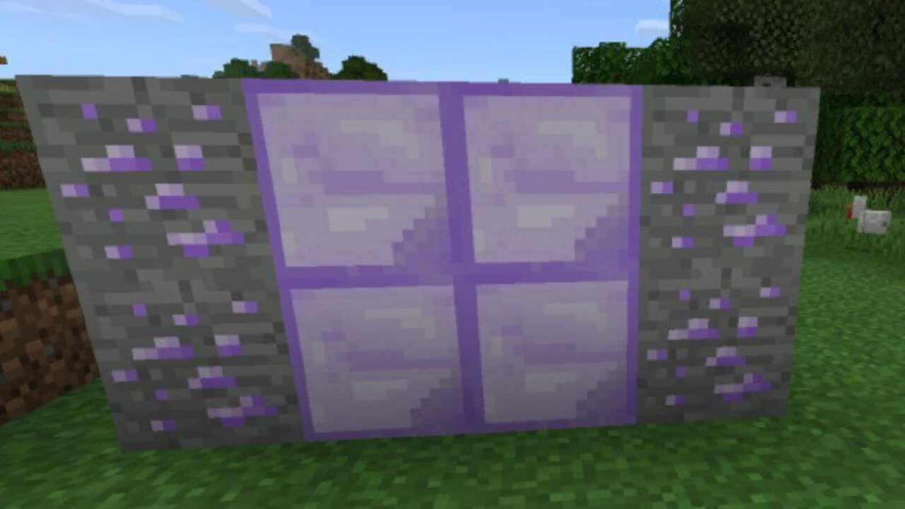 Purple Blocks from Diamond Texture Pack for Minecraft PE