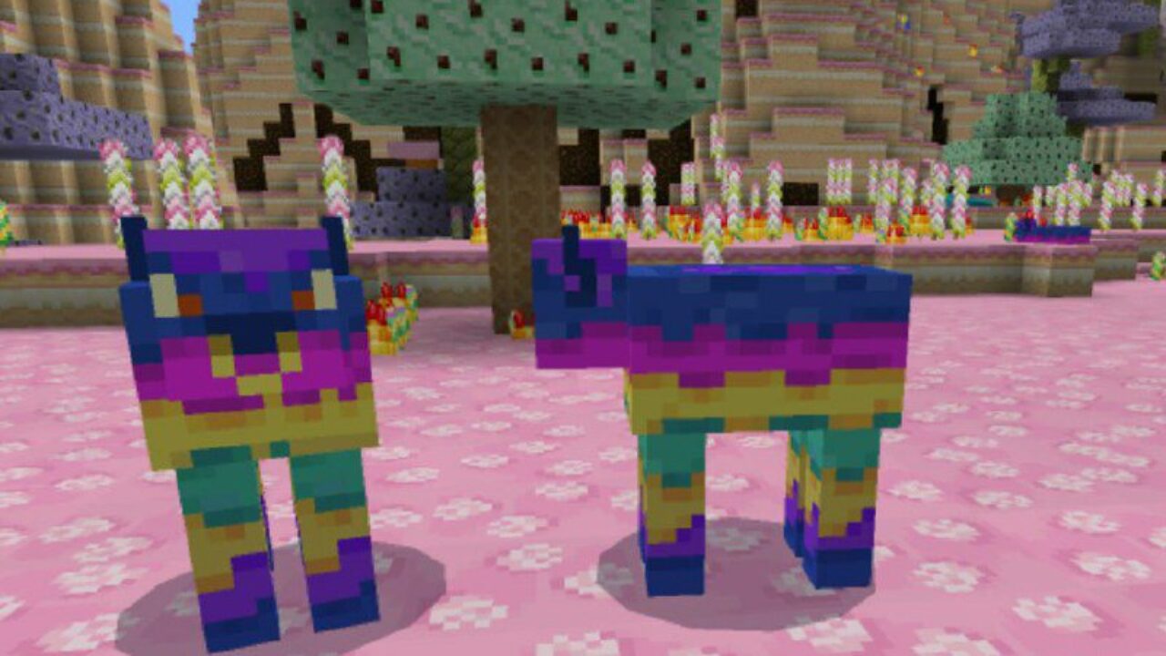 Cows from Candy Texture Pack for Minecraft PE