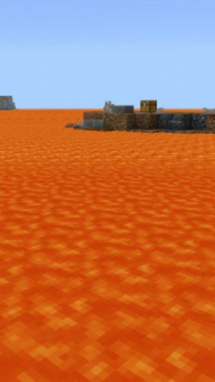 Lava Ocean from Sea Survival Map for Minecraft PE