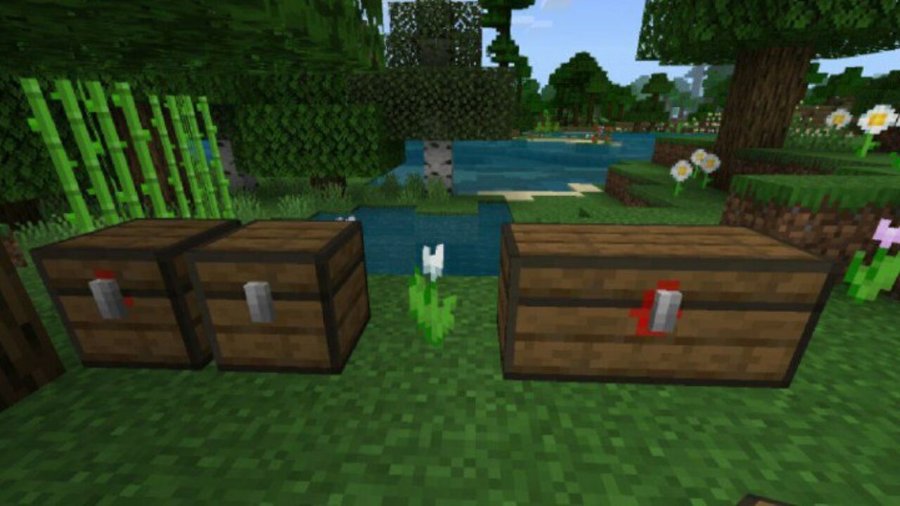 New Chests from Chest Texture Pack for Minecraft PE