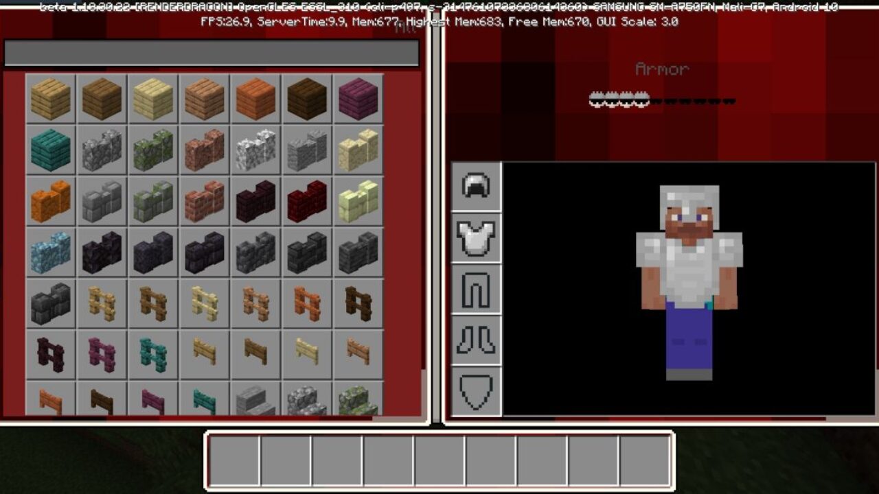 Inventory from Jujutsu Kaisen Texture Pack for Minecraft PE