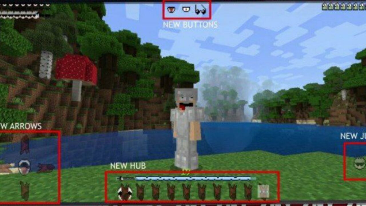 New Interface from Jujutsu Kaisen Texture Pack for Minecraft PE