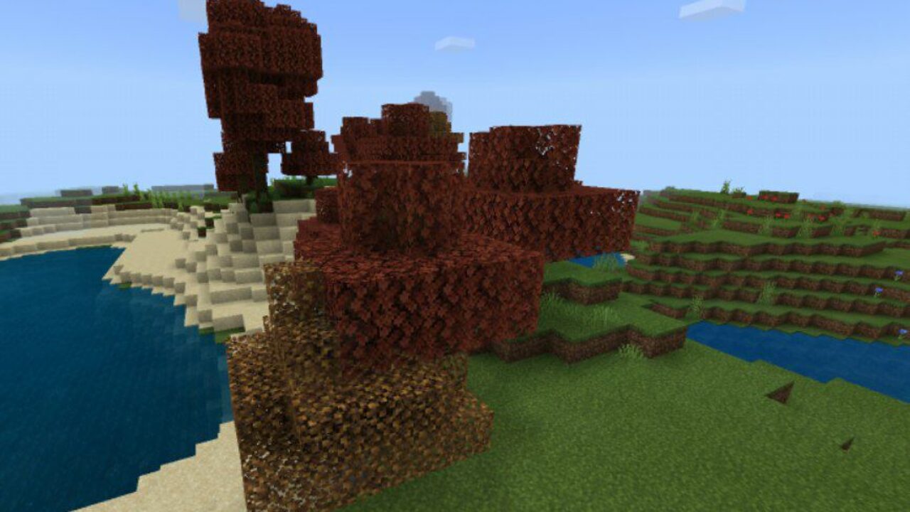 Trees from Halloween Texture Pack for Minecraft PE