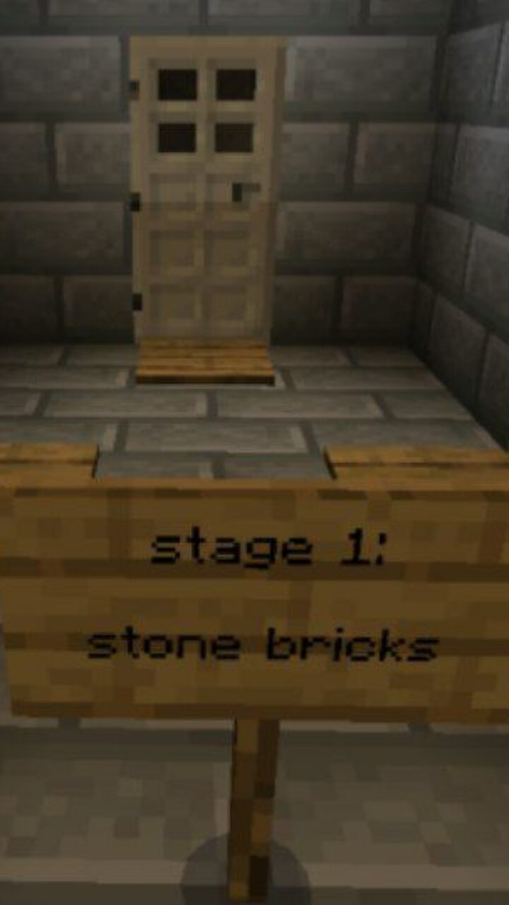 First Stage from Stone Games Map for Minecraft PE