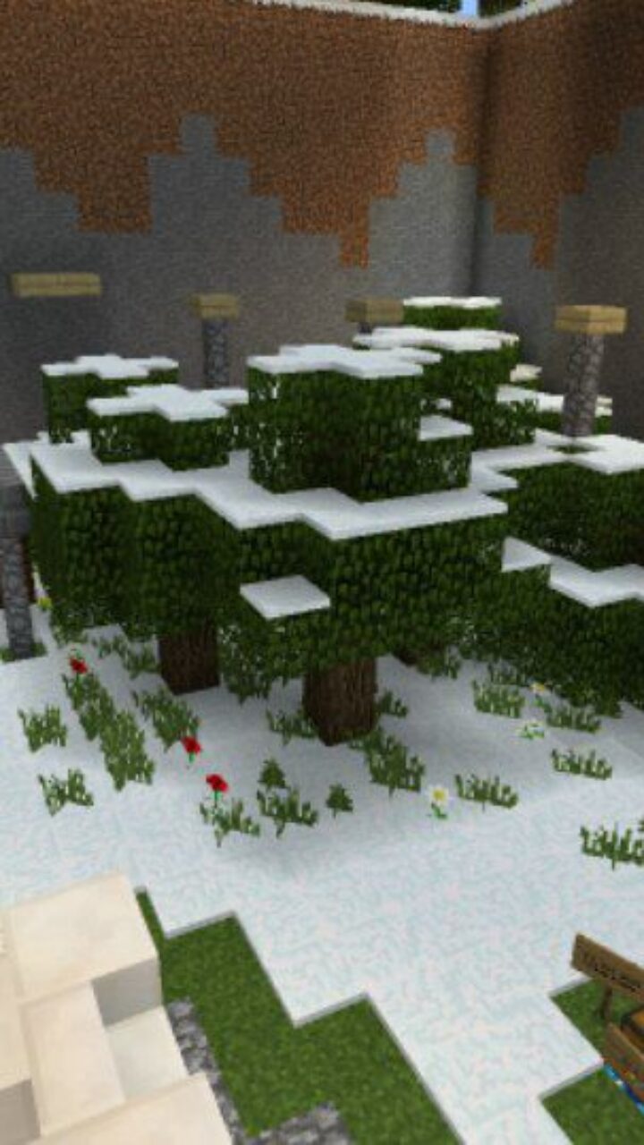 Start from Snowy Survival Map for Minecraft PE